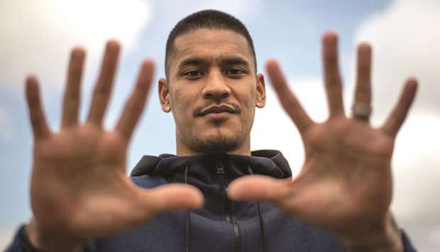 Paris Saint-Germainu2019s French goalkeeper Alphonse Areola poses at the Camp des loges in saint-Germain en Laye, western Paris.
