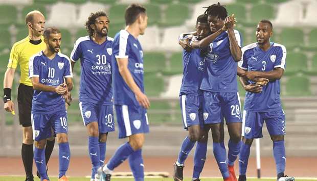 Al Kharaitiyat beat Al Wakrah 2-1 in play-off at the Al Ahli Stadium yesterday. PICTURE: Noushad Thekkayil