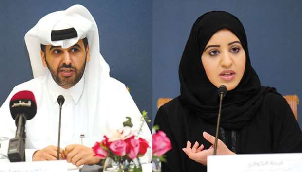 Al-Khalifa and (right) al-Kuwari: Easing procedures. PICTURES: Nasar TK