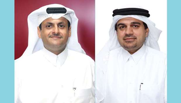 Sheikh Abdullah (left) and al-Shaibei: Great opportunities in Qataru2019s economy.