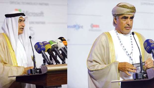 Al-Rashidi (left) and al-Rumhi: Call to maintain stability in the energy market.