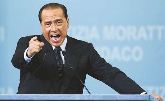 Berlusconi: The 5-Star are a danger for the country. It is not a democratic party, it is a party for the unemployed. In my company, I would hire them to scrub the toilets.