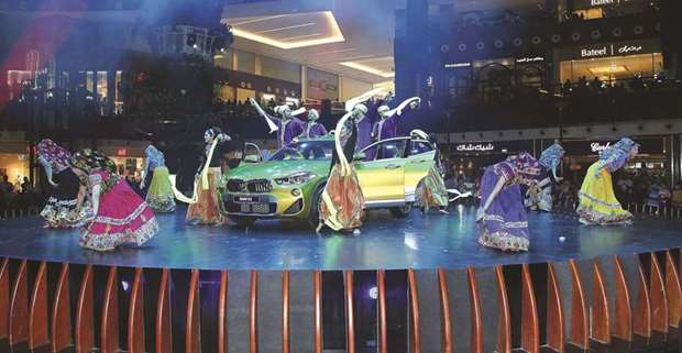 A colourful performance marked the unveiling of the all-new BMW X2 at Mall of Qatar. PICTURES: Jayaram