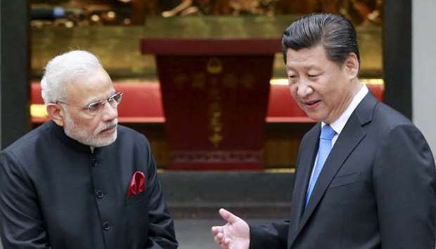 Indian Prime Minister Narendra Modi and Chinese president Xi Jinping