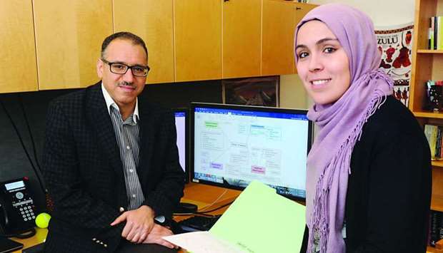 Prof Laith Abu-Raddad and Susanne Awad