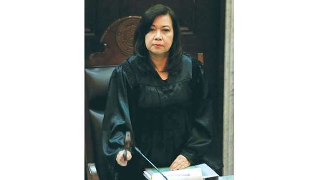 Supreme Court Chief Justice Maria Lourdes Sereno