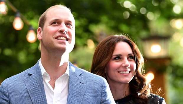 Britain's Prince William, the Duke of Cambridge and his wife Princess Kate (file photo)