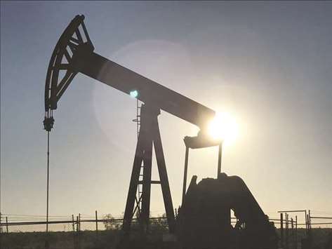 An oil pump is seen operating in the Permian Basin near Midland, Texas (file). Production in the basin is forecast to reach 3.18mn bpd in May, according to the Energy Information Administration.