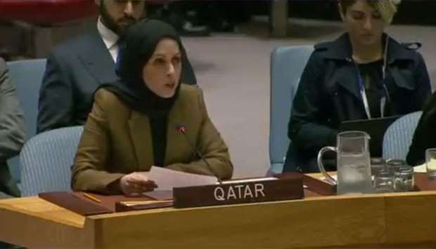 u201cThe unjust siege and arbitrary unilateral measures have been imposed without any legal or realistic justification,u201d reiterated HE ambassador Sheikha Alia Ahmed bin Saif al-Thani