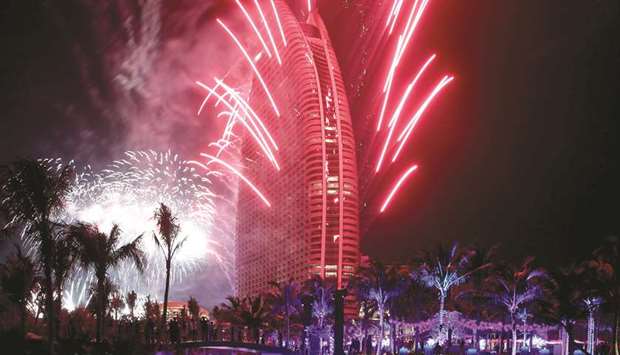 Fireworks explode at Atlantis Sanya hotel during its opening ceremony in Hainan province. Fosun Internationalu2019s 11bn yuan ($1.74bn) investment in the luxury resort is in line with the central governmentu2019s desire to further boost tourism in Hainan, already popular among Chinese holidaymakers.