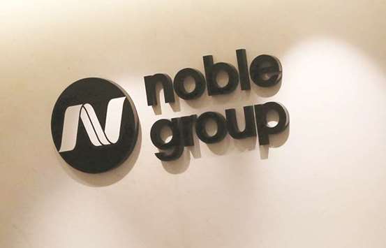 The logo of Noble Group is seen at its headquarters in Hong Kong. Nobleu2019s dissident shareholder Goldilocks Investment Co listed a raft of hedge funds and banks, including Goldman Sachs Group and Deutsche Bank, as defendants in its legal battle against the commodity trader.