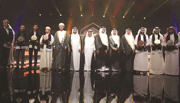 Dignitaries at the award ceremony with the winners.