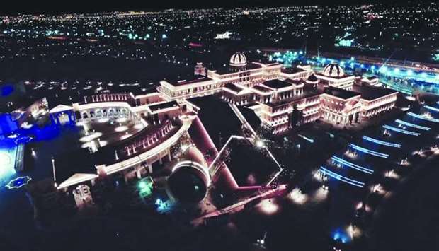 A nighttime view of Katara's Southern Expansion Project area.