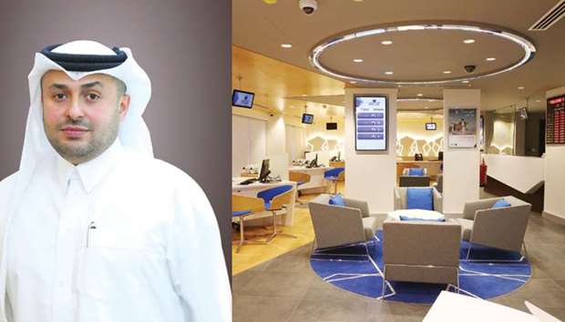 Ahlibanku2019s deputy CEO u2014 Retail and Private Banking, Hassan AlEfrangi. Right: The renovated Al Aziziyah branch of Ahlibank.