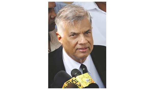 Prime Minister Ranil Wickramasinghe ... under pressure