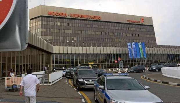 A view of Sheremetyevo airport terminal F in Moscow