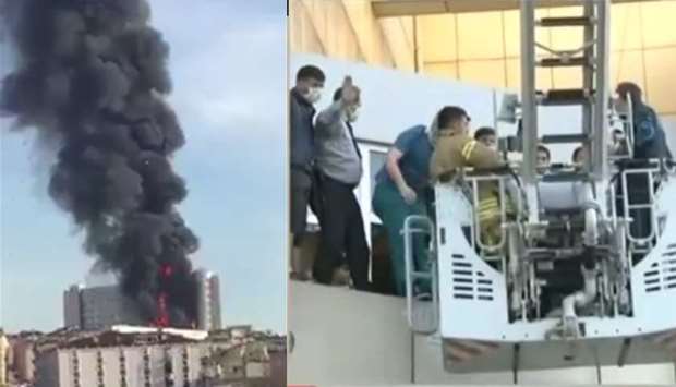 Major fire at Istanbul hospital