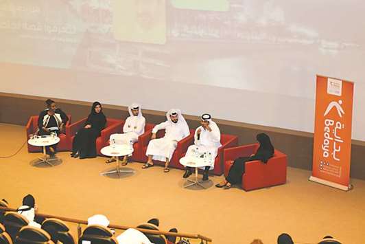 Panel discussion during Bedaya Centreu2019s u2018Under 30s CEOsu2019 event held recently.