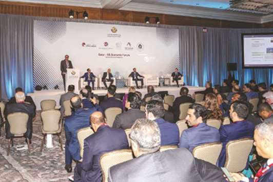 Qatar-US Economic Forum session in Miami on Thursday.