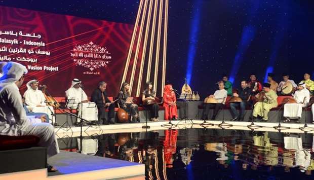 A Malaysian-Indonesian band performs at the event. PICTURE: Shaji Kayamkulam