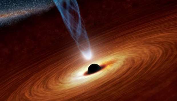 A supermassive black hole with millions to billions times the mass of our sun is seen in an undated NASA artist's concept illustration. REUTERS/NASA/JPL-Caltech/Handout/File Photo