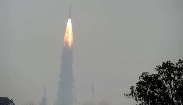 The Indian Space Research Organisation's (ISRO) Polar Satellite Launch Vehicle (PSLV-C45) launches India's Electromagnetic Spectrum Measurement satellite 'EMISAT' -- along with 28 satellites from other countries