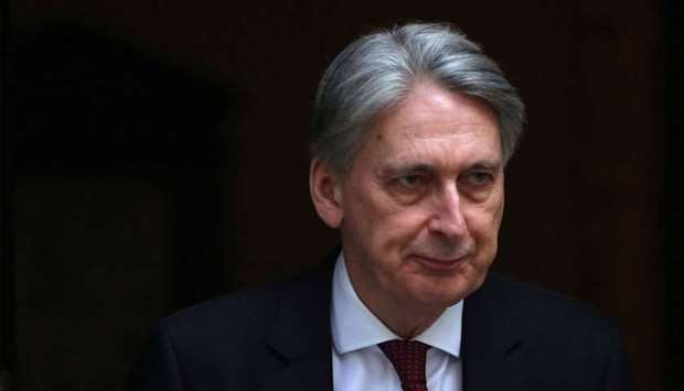 (File photo) Former UK chancellor Philip Hammond.