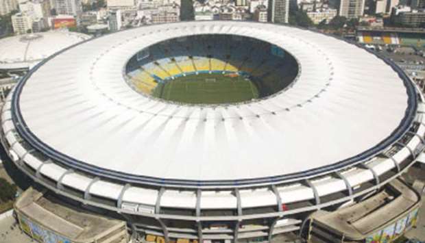The historic Maracana Stadium in Rio de Janeiro.