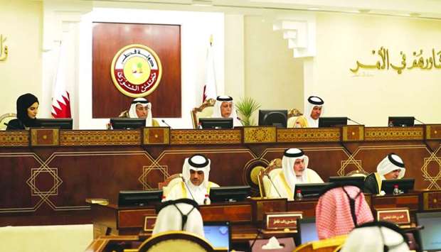 A session of the Shura Council Monday.