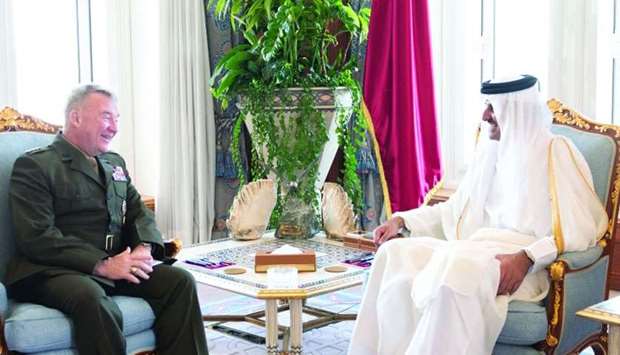Amir meets US Central Command chief