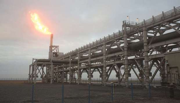 A gas flare, also known as a flare stack, burns at the Yamal LNG plant, operated by Novatek, in Sabetta, Russia (file). Already the worldu2019s top exporter of pipeline gas and second-biggest shipper of crude oil, exports from Sabetta are giving Russia another conduit into the world economy for the countryu2019s unrivalled energy resources.