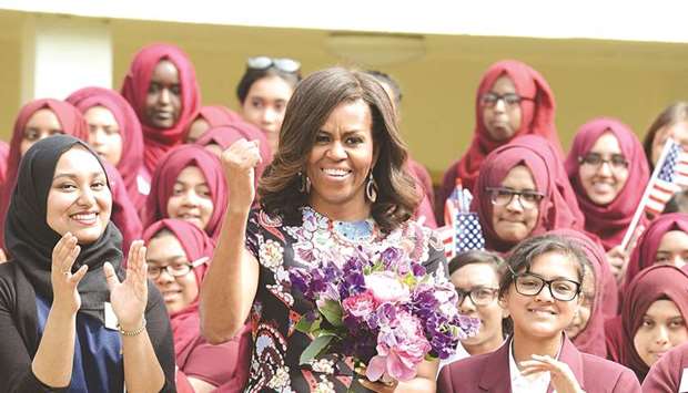 Michelle Obama: praises Queen