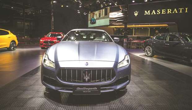 The Maserati Quattroporte GranLusso u2018One of Oneu2019 at the Shanghai Auto Show 2019.
