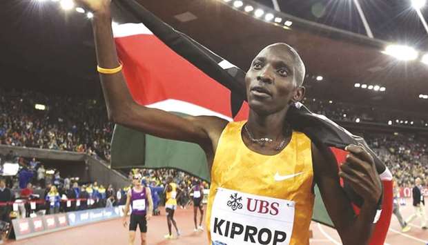 Kenyau2019s former Olympic and world 1500m champion Asbel Kiprop 