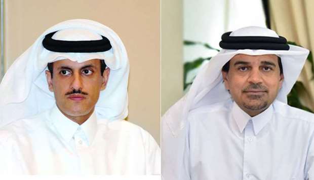 QIIB CMD Sheikh Dr Khalid bin Thani bin Abdullah al-Thani (L),  CEO Dr Abdulbasit Ahmad al-Shaibei