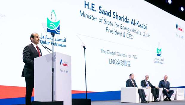HE the Minister of State for Energy Affairs Saad Sherida al-Kaabi, also President & CEO of Qatar Petroleum, speaking at the 19th International Conference & Exhibition on Liquefied Natural Gas in Shanghai (LNG2019).