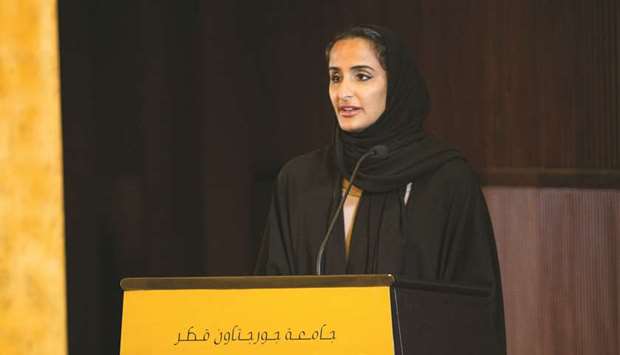 HE Sheikha Hind bint Hamad al-Thani, Vice Chairperson and CEO of Qatar Foundation, was the honoured guest speaker at the ceremony.
