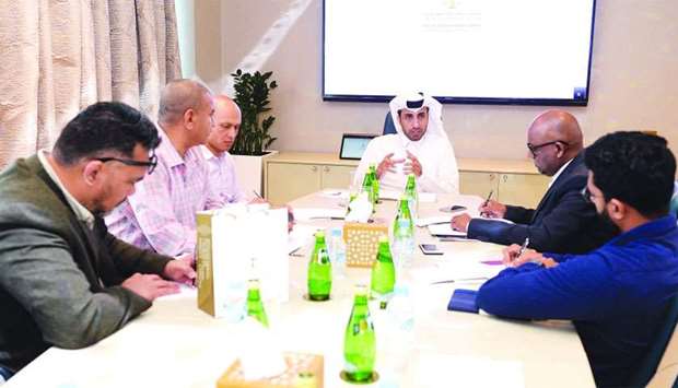 QICDRC CEO Faisal Rashid al-Sahouti speaking to reporters during media round-table on Monday. PICTURE: Shaji Kayamkulam