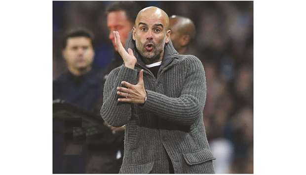 Pep Guardiolau2019s Manchester City can move one point clear of title rivals Liverpool at the top of the table heading into their final three games of the season with victory over United. (AFP)