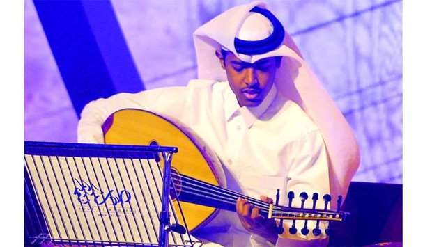 Qatar's Mohamed al-Sulaiti performing at the concert on Tuesday. PICTURE: Shaji Kayamkulam