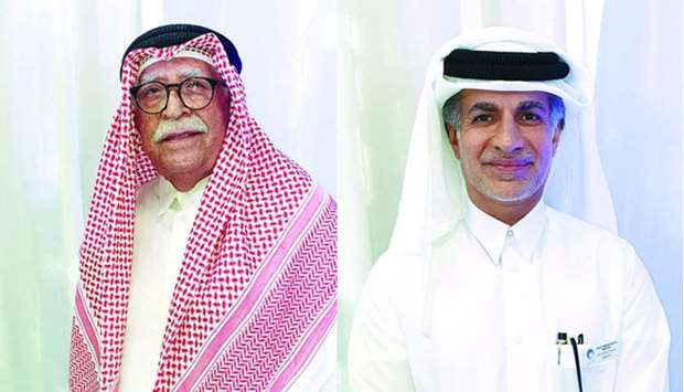 Jaber A al-Sulaiti, co-founder, Al-Ahed (L), Jassim al-Mansoori, vice chairman and CEO, Al-Ahed Holding.