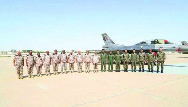 HE Lt General (Pilot) Ghanem bin Shaheen al-Ghanem at the Saqr 21 military exercise.