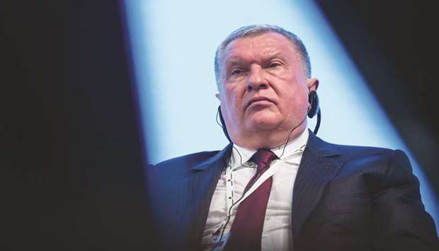 Igor Sechin, chief executive officer of Rosneft, attends a panel session at the XI Eurasian Economic Forum in Verona, Italy, on October 25, 2018. Rosneftu2019s boss has on several occasions expressed concern that output co-operation between the Organisation of Petroleum Exporting Countries and its allies has only short-term effects on supply and could result in Russia losing its global market share.