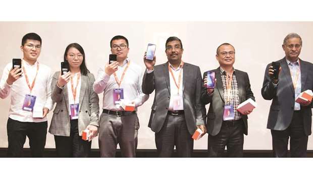 Intertec and Xiaomi officials at the Xiaomi Redmi Note 7 launch event.