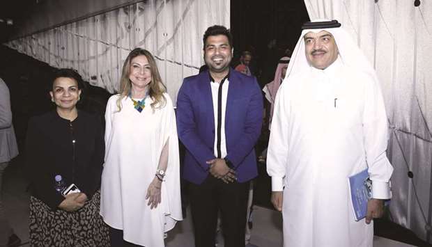OFFICIALS: Neeshad Shafi, third from left, with HE Mohamed bin Abdullah al-Rumaihi, former Minister of Municipality and Environment.