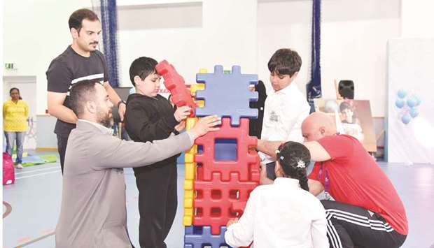 Children participating in an event held to mark the occasion.
