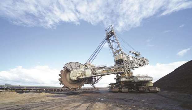 A dredger sits idle at a coal pit of the Hazelwood coal-fired power plant in Hazelwood, Australia. Thermal coal prices in Australia this week registered their biggest weekly fall since the financial market turmoil of a decade ago as demand plunged with the end of winter and amid worries over the strength of the global economy.