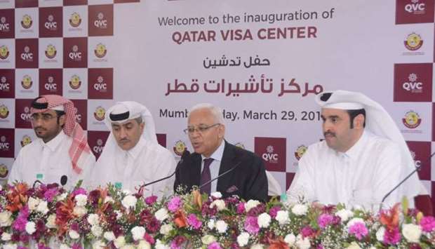 Officials at the opening of one of the QVCs in India.rnrn