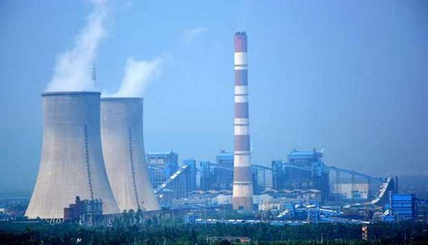 A coal power plant in Singrauli district