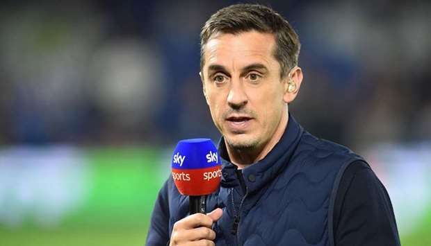 Former Manchester United captain and Sky Sports commentator Gary Neville. (AFP)